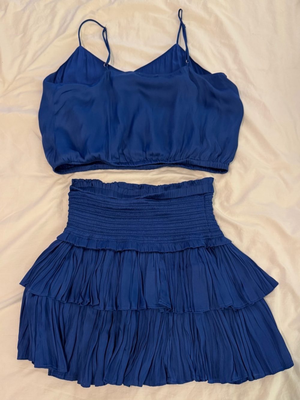 Royal Blue Tiered Ruffle Mini Set - Picture 2 of 4
